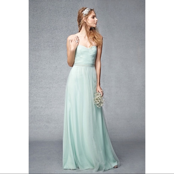 Monique Lhuillier Bridesmaids Dresses & Skirts - Monique Lhullier Bridesmaids navy strapless gown 0